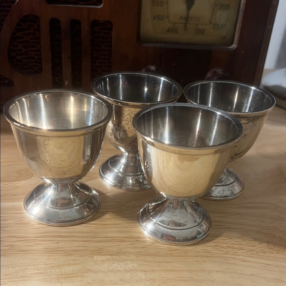 Elegant Silver Aperitif drinking cups